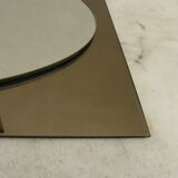 Heavy 2 tone Italian glass mirror