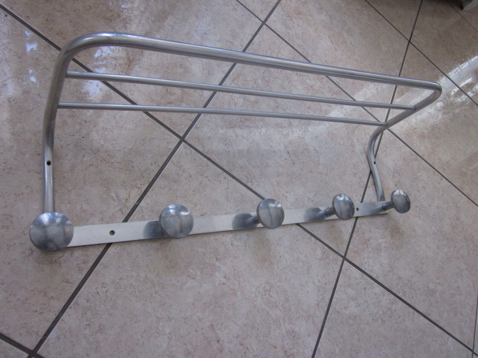 Aluminum coat rack from the 50/60