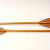 Pair of wooden oars / paddles
