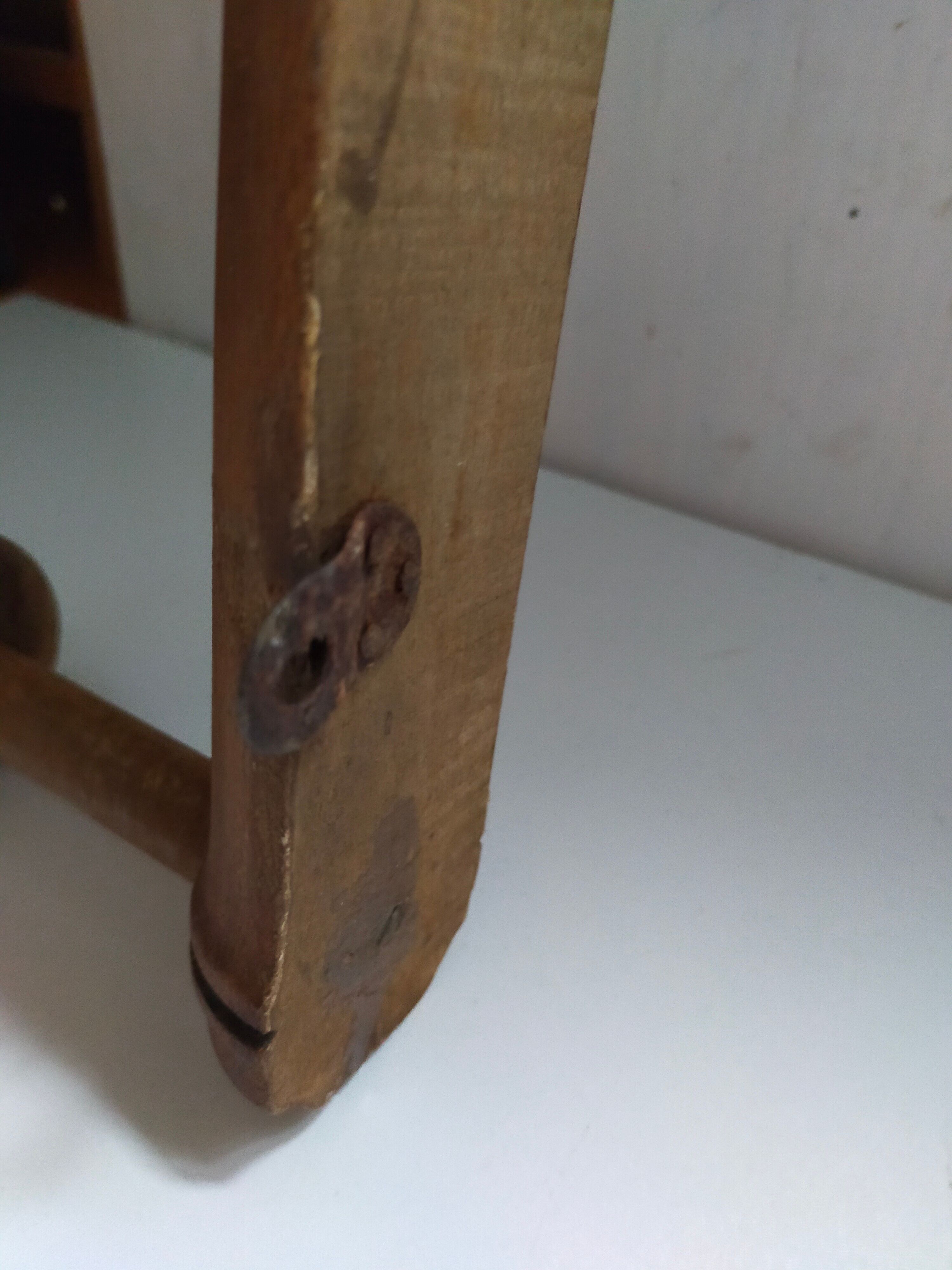 Bamboo wooden wall coat holder 6 hooks