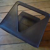 Plastic vinyl record holder, Standy Esselte, vintage 1980s