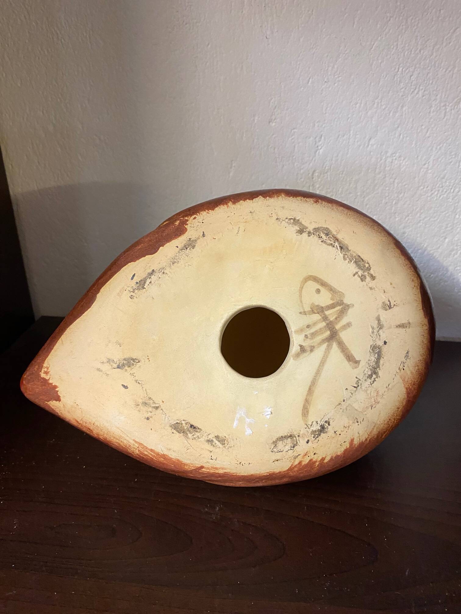 Ceramic duck sculpture signed jean marc bullot