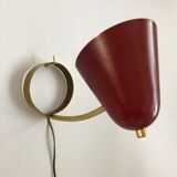 Brass and ceramic bedside lamp 1950