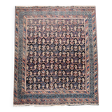 Tapis d'Orient Ancien Iran Afshar : 1,14 X 1,36 Mètres