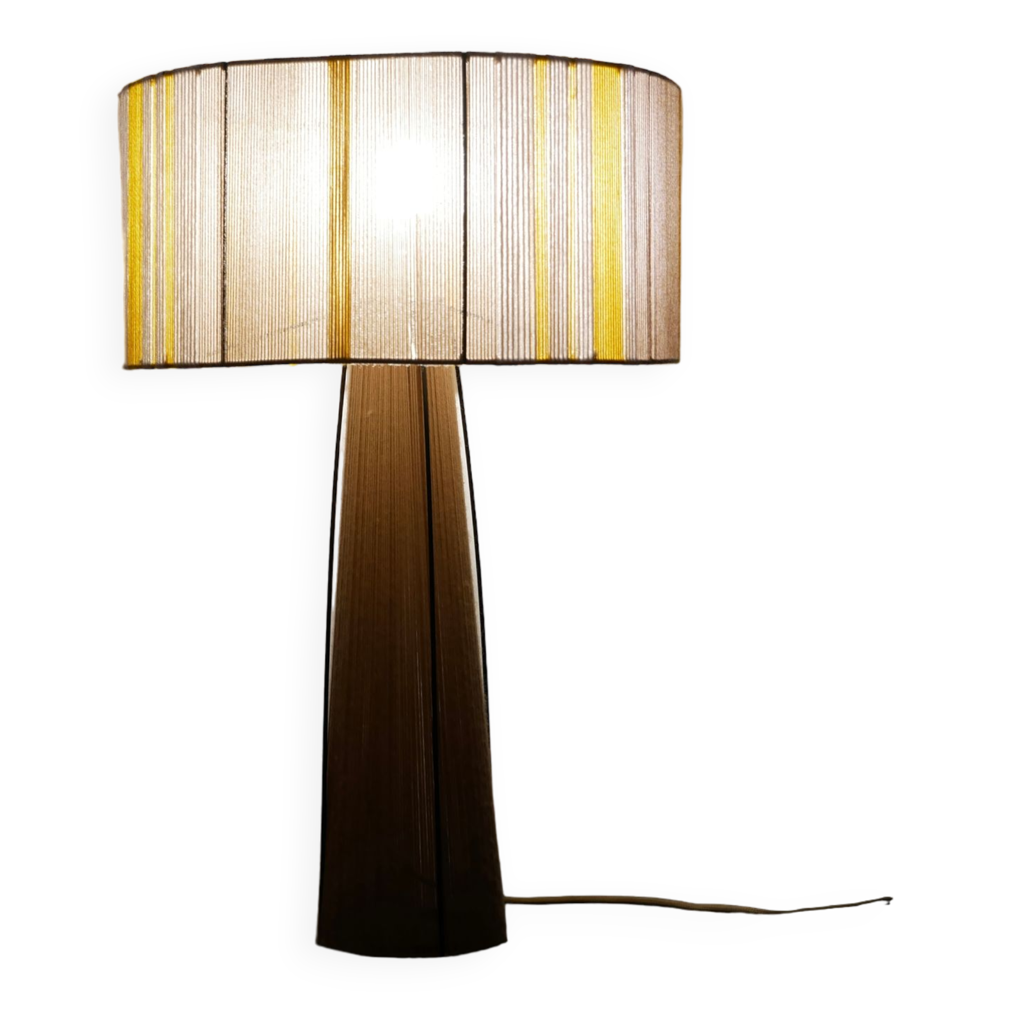Vera model table lamp - hand-woven lamps - Unique lampshade in woven yarn - suspension t