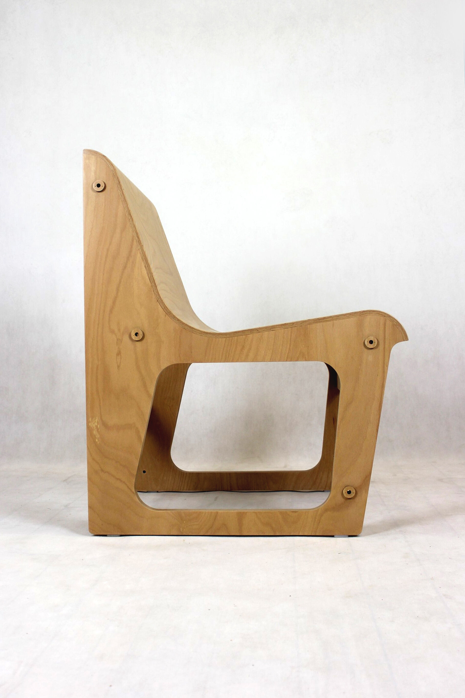 Beech Plywood Bench Symposio by René Šulc for TON, 2010s
