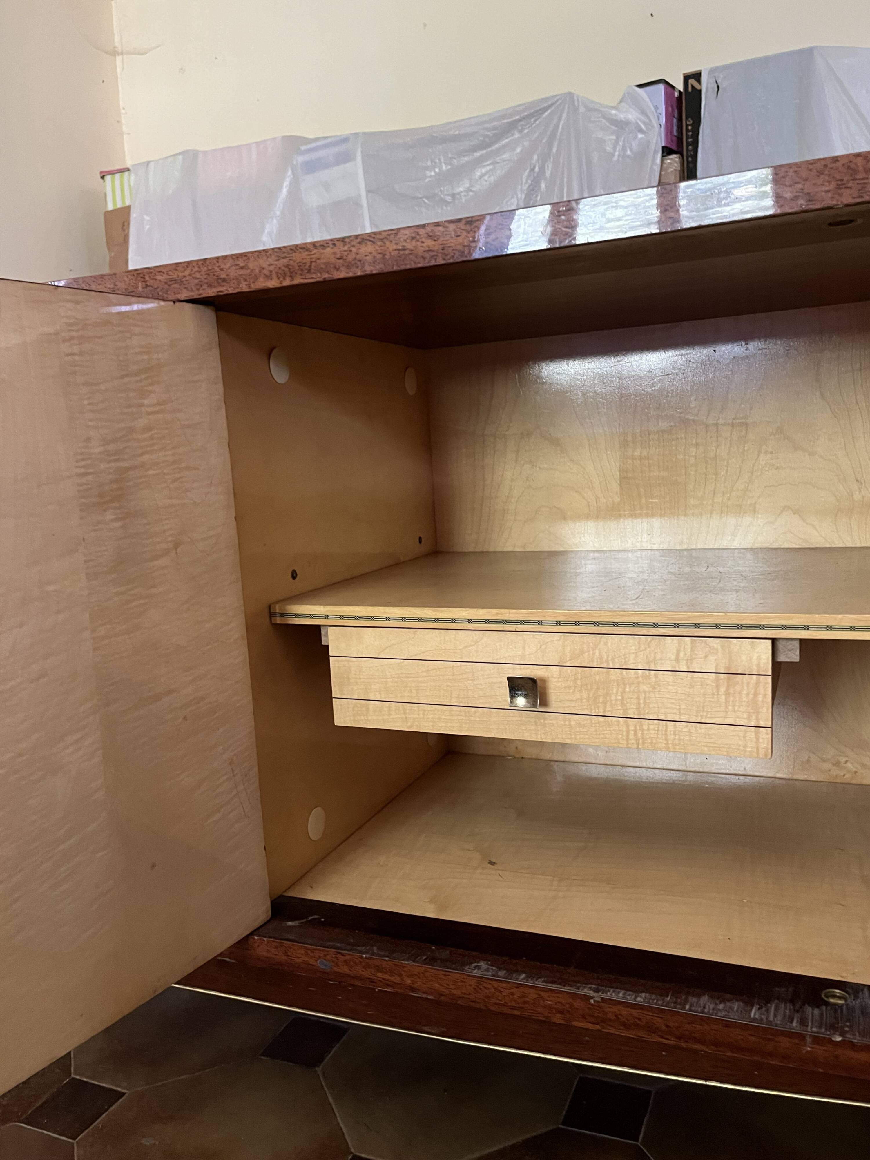 Lacquered wooden sideboard NF Meuble Seguin