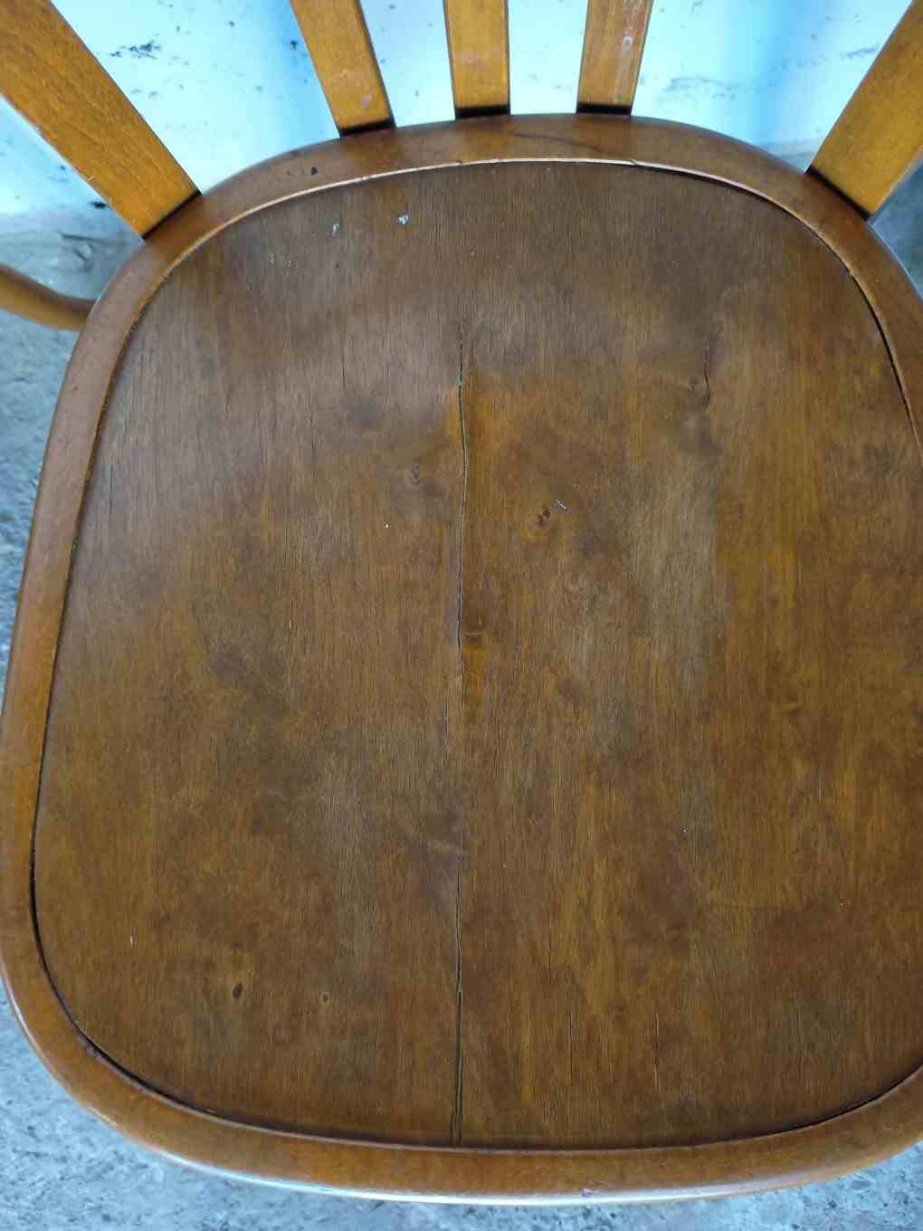 6 antique Fischel bistro chairs