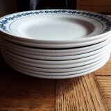 10 assiettes plates Saint Amand