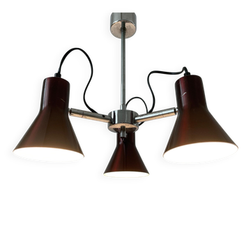 A Space Bordeaux ceiling light with 3 arms, 1970s, Germany