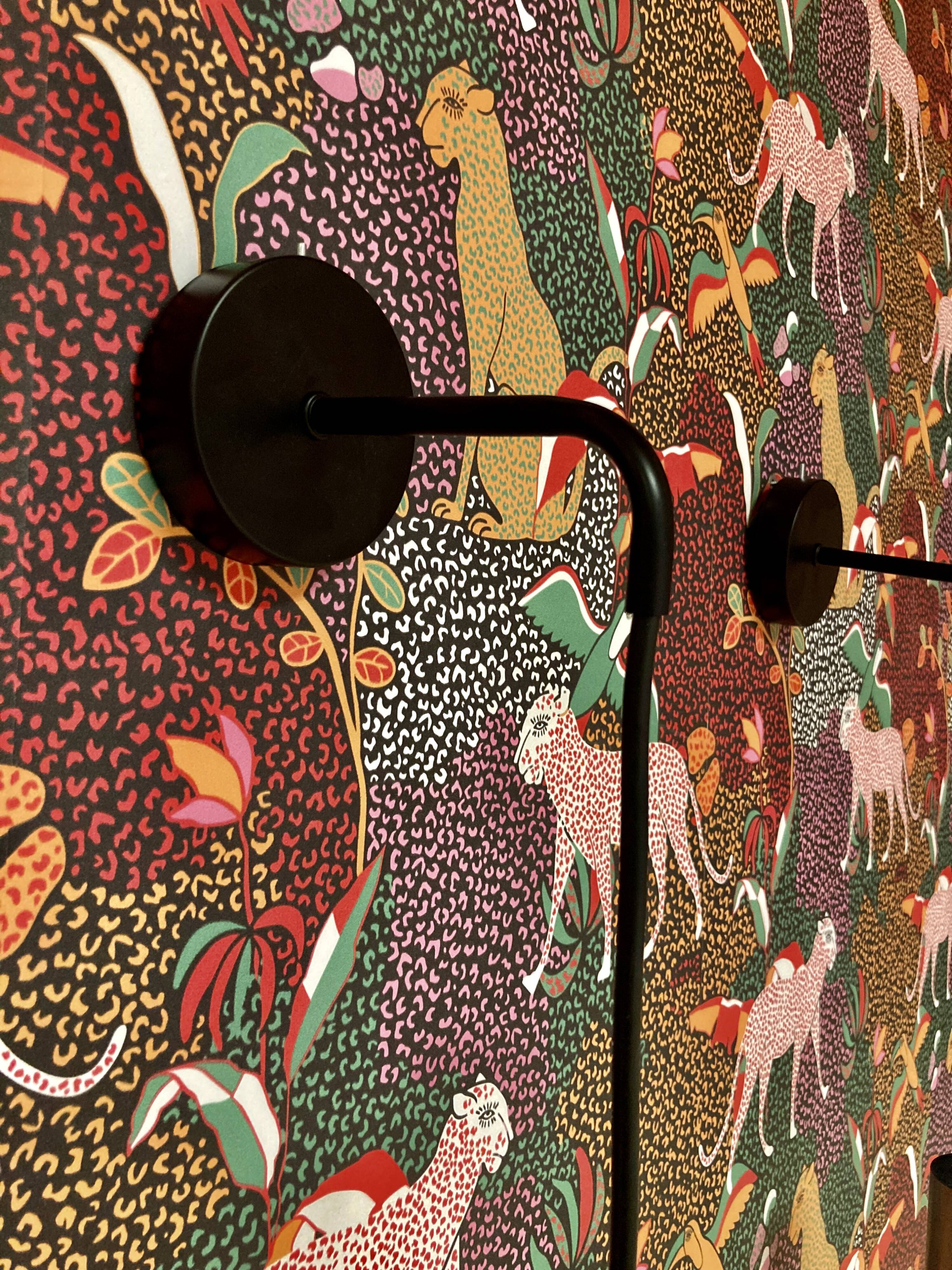 Pair of modular design wall lights from the 1960s.