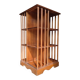 English-style revolving library - Green leather gilded shelf