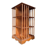 English-style revolving library - Green leather gilded shelf