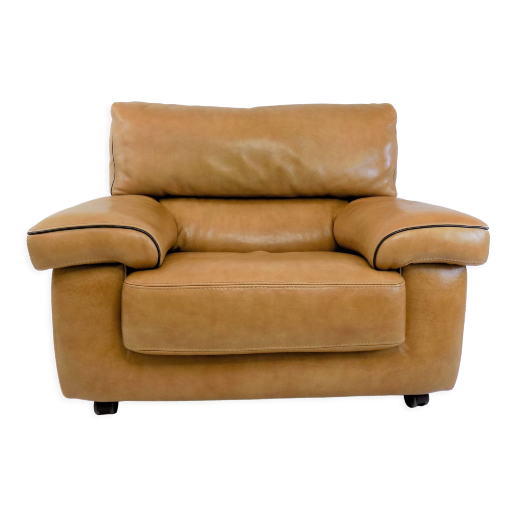 Roche bobois leather on sale chair