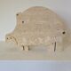 Fratelli mannelli travertine sculpture pig cochon rare 26 cm / 20 cm