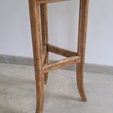 Old solid oak plant stand