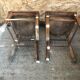 Pair chair bistro vintage wood