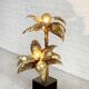 French Brass Palm Tree Floor or Side Lamp attributed to Maison Jansen, 1970's