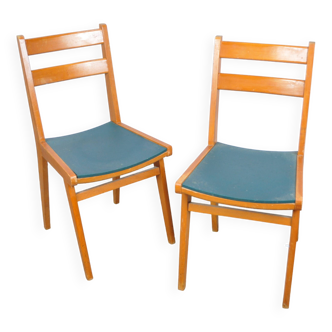 Chaises en hêtre 1950