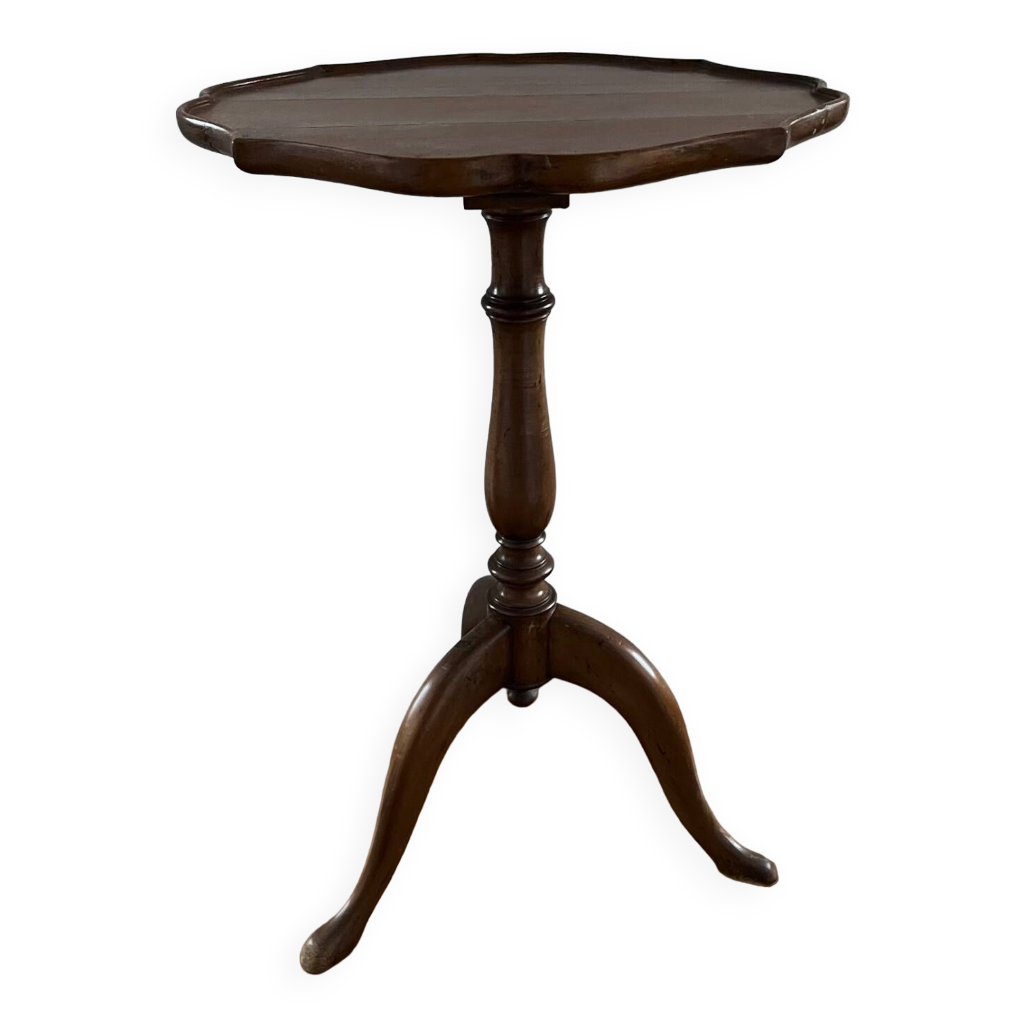 Vintage wooden pedestal table