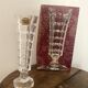 Vintage soliflor vase in Arques crystal, new in box