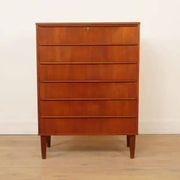 Commode danoise vintage | Teck | 6 tiroirs | 106 cm