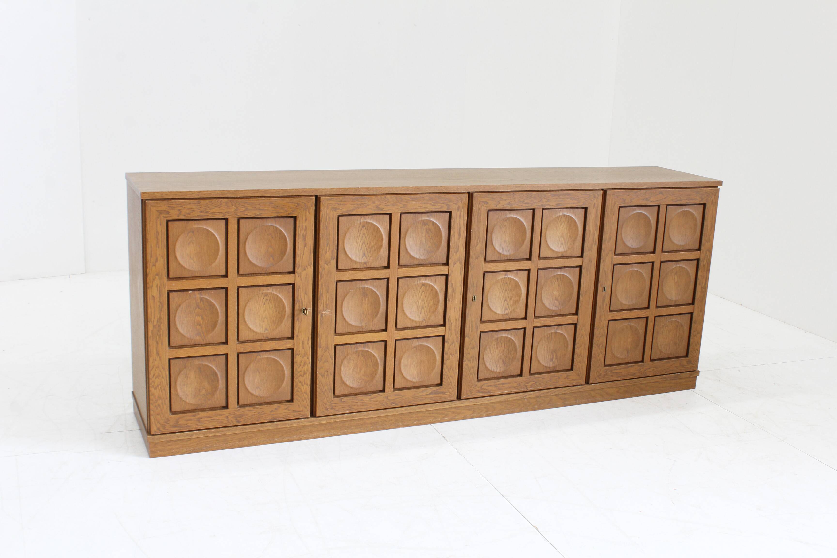 Buffet brutaliste vintage des années 1970 Gerhard Bartels