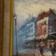 Caroline Burnett (1877-1950) Oil on canvas - Parisian Scene Moul