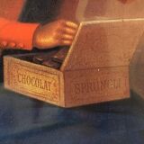 Lindt chocolate metal advertising plate