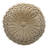 Coussin rond velours vintage