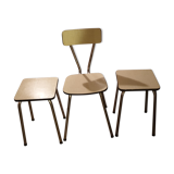 Formica chair and stools