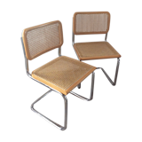 Pair of chairs Marcel Breuer Cesca B32