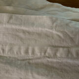 Linen sheet and simple white cotton