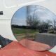 19th century oval beveled mirror