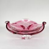 Art Glass Bowl by designer Josef Hospodka for Chribska Glassworks, 1960's