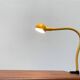 Vintage Italian space age table lamp Hebi by Isao Hosoe for Valenti Luce.