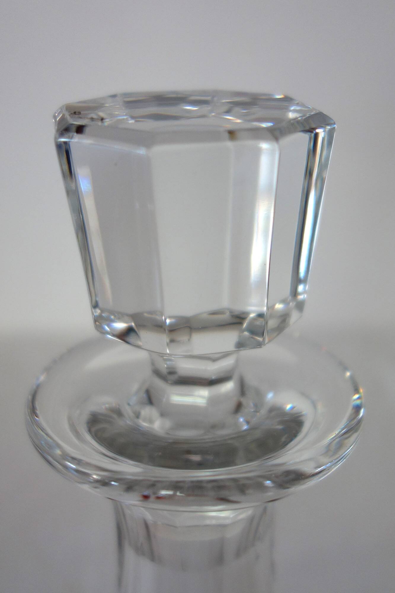 Saint Louis crystal whiskey decanter, marine service