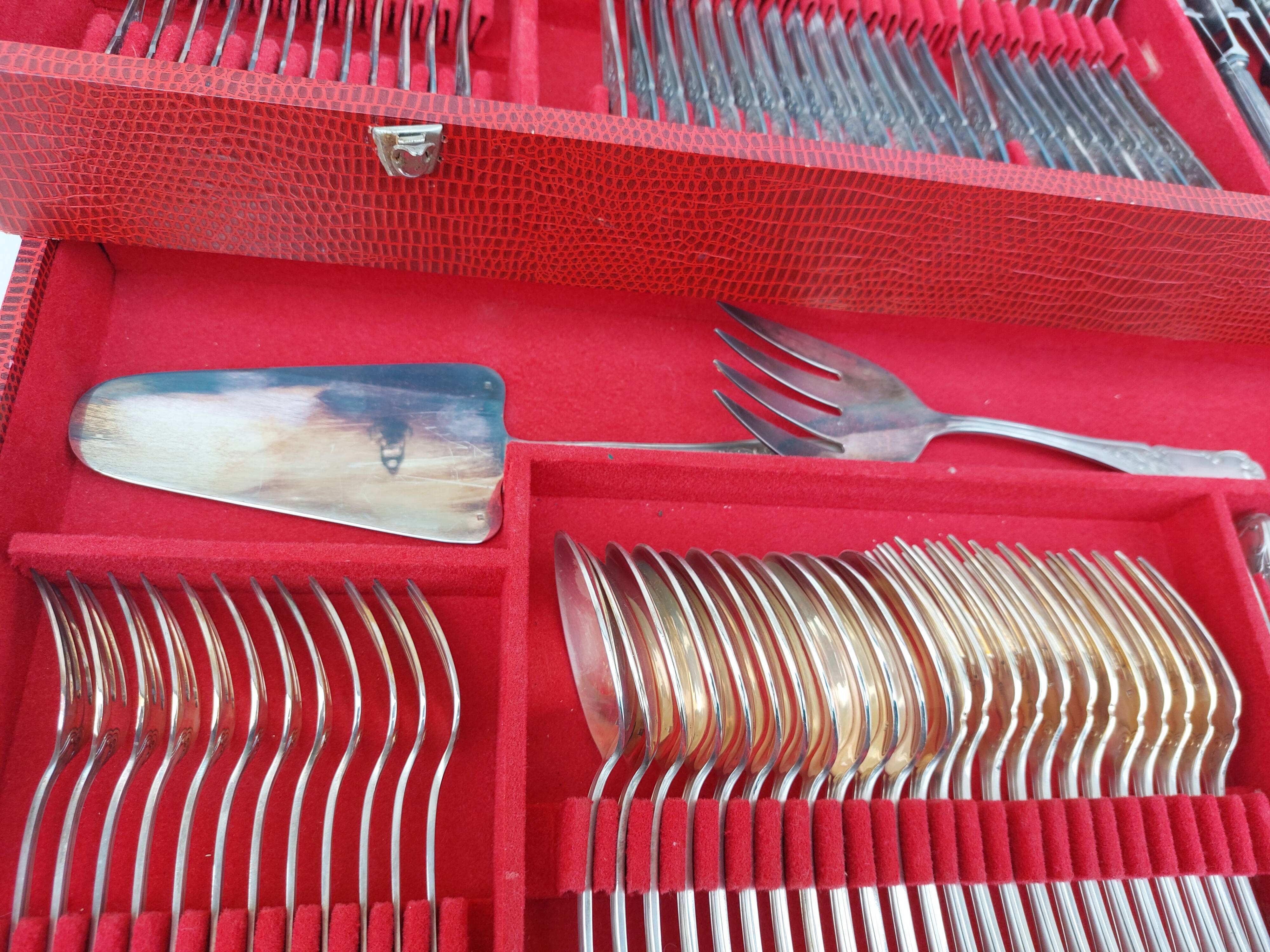 Housewife 130 pieces in silver metal goldsmith Platil