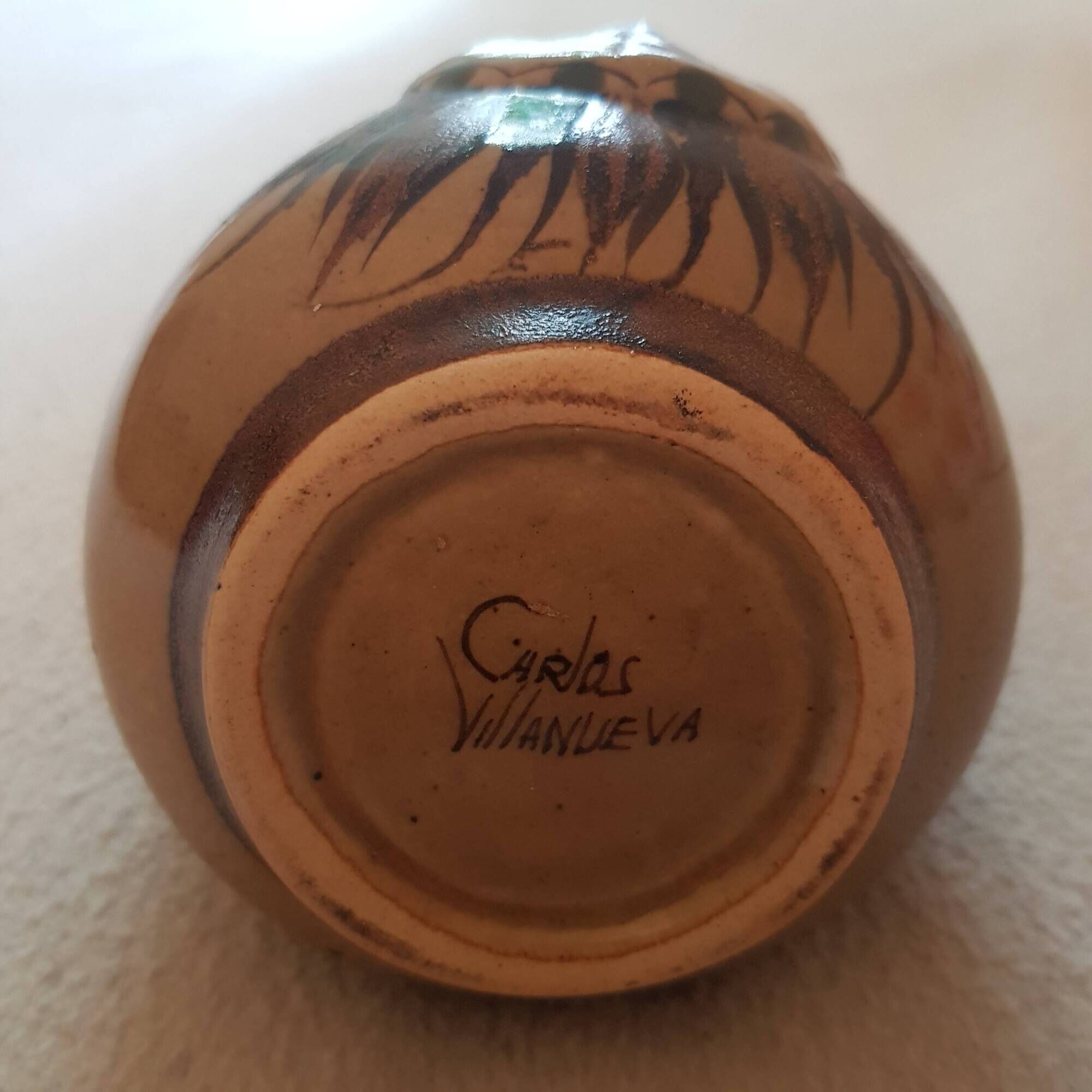 Vase en ceramique vintage Carlos Villanueva