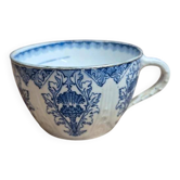 Antique K&G Lunéville cup – Nanceen model – Blue earthenware – Rare