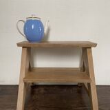 Weathered wooden step stool