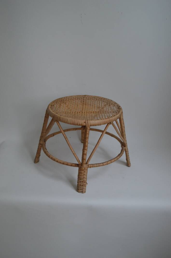 Rattan plant holder
