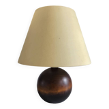 Solid wood ball table lamp
