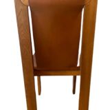 Scandinavian vintage Roland Haeusler chair in solid gold from the 80s
