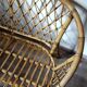 Banquette en rotin vintage