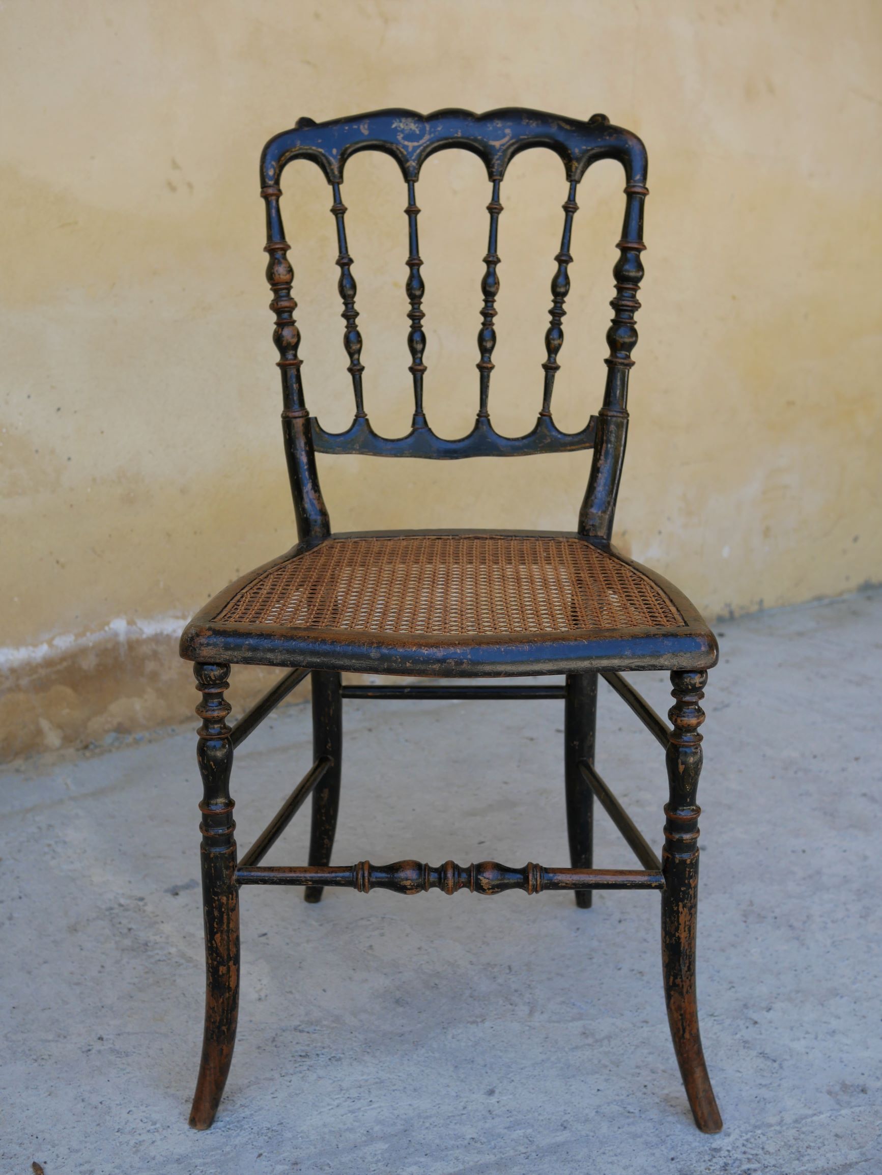 Napoleon III Chair in wood and cannage, twenties