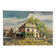 "Lioujas School", Aveyron, oil on canvas signed L Durand 1957