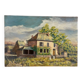 "Lioujas School", Aveyron, oil on canvas signed L Durand 1957