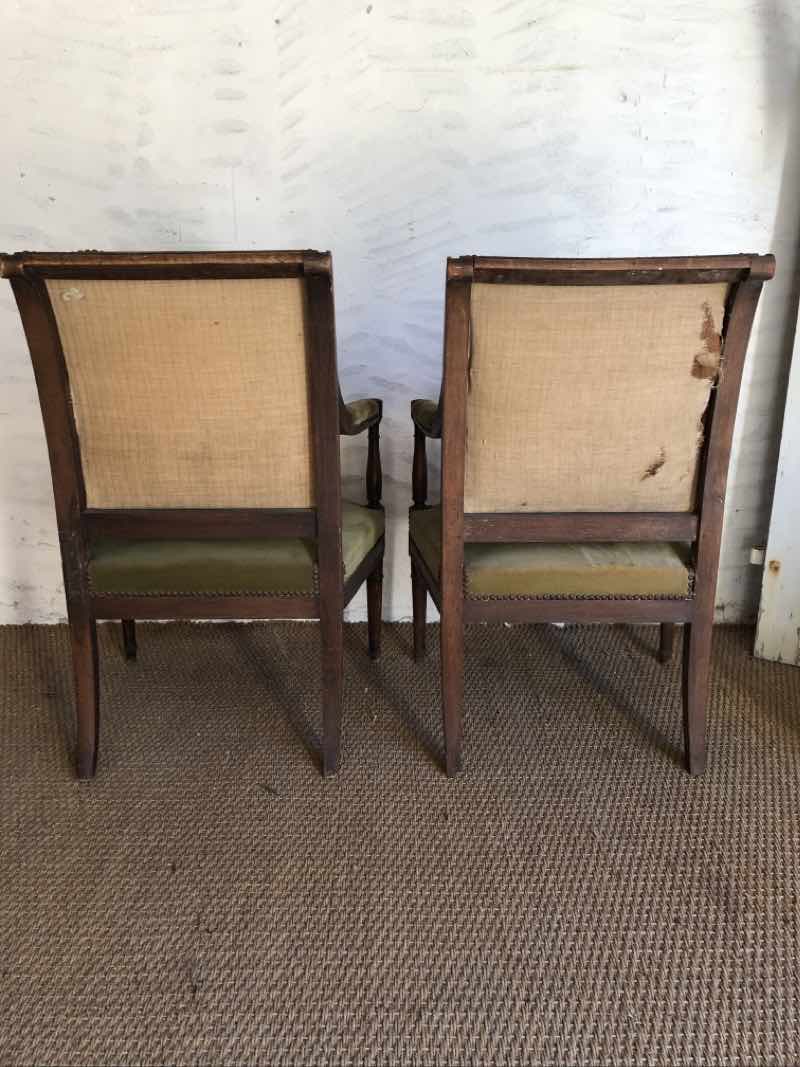 Pair of antique armchairs