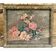 François Félix Roubaud Still life oil on wooden panel bouquet roses peonies XIX